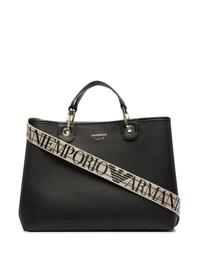 Ea7 Emporio Armani Myea Medium Tote Bag In Black