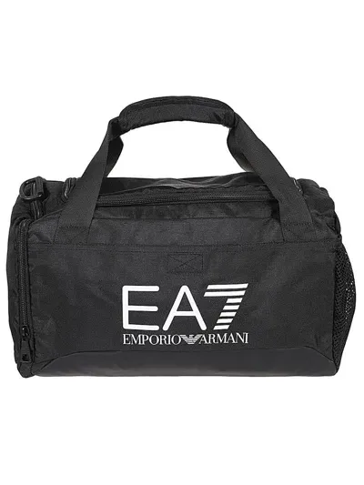 Ea7 Emporio Armani Small Gym Bag In Black