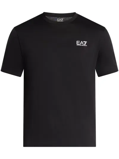 Ea7 Logo Series T-shirt In Schwarz