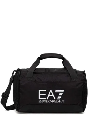 Ea7 Logo-print Holdall In Black