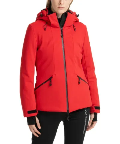 Ea7 Stratum 7 Ski Jacket In Red