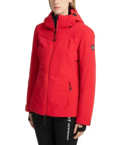 Ea7 Stratum 7 Ski Jacket In Red