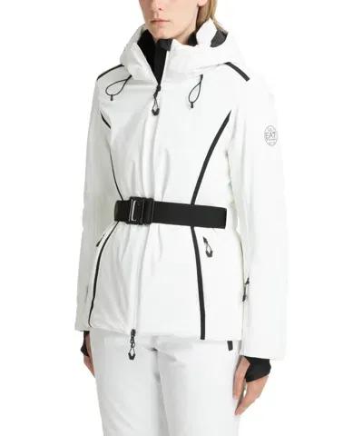 Ea7 Stratum 7 Ski Jacket In White