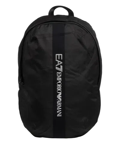 Ea7 Train Logo Backpack In Black