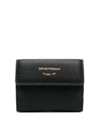 Ea7 Trifold Wallet In Black