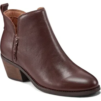 Earth Women's Marisole Slip-on Casual Booties In Brown Leather