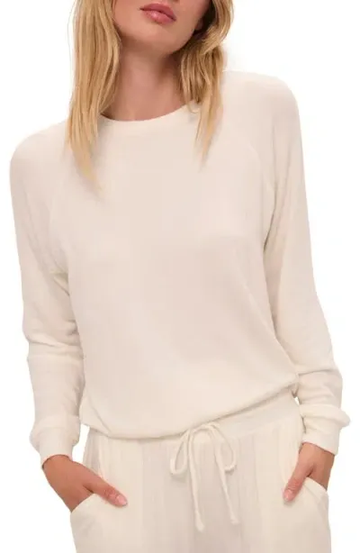 Eberjey Cozy Time Lounge Pullover In Ivory