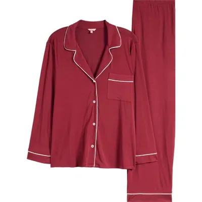 Eberjey Gisele Jersey Knit Pajamas In Cabernet