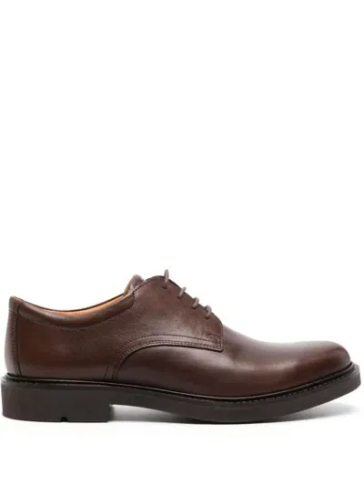 Ecco Metropole London Leather Oxford Shoes In Brown