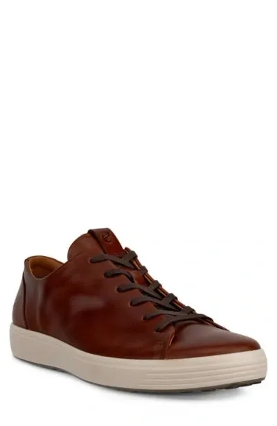 Ecco Soft 7 Premier Sneaker In Cognac