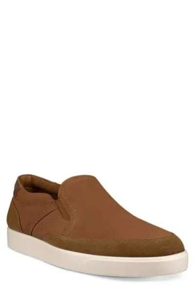 Ecco Street Lite Slip-on Sneaker In Camel/camel/cocoa Brown