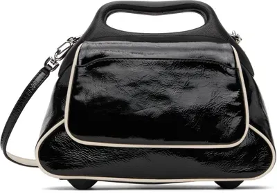 Ecco.kollektive Black Kiko Kostadinov Edition Centauri Medium Bag In 91297 Black/whitecap