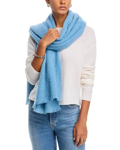 Echo Buzzy Boucle Scarf In Blue Glacier