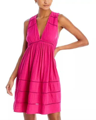 Echo Supersoft Gauze Vesper Dress In Pink