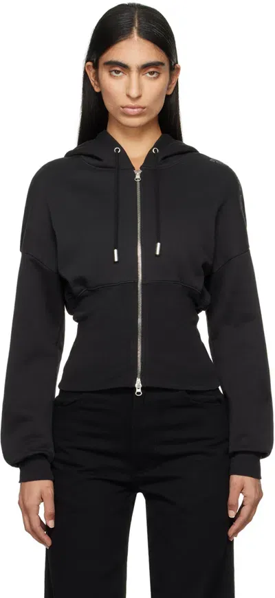 Eckhaus Latta Black Snatched Hoodie