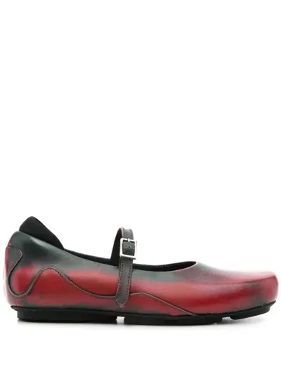 Eckhaus Latta Elektra Ballerina Shoes In Red