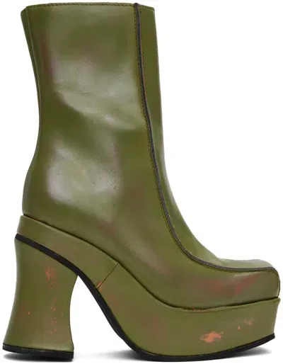 Eckhaus Latta Green Climax Boots