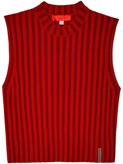 Eckhaus Latta Keyboard Vest In Red