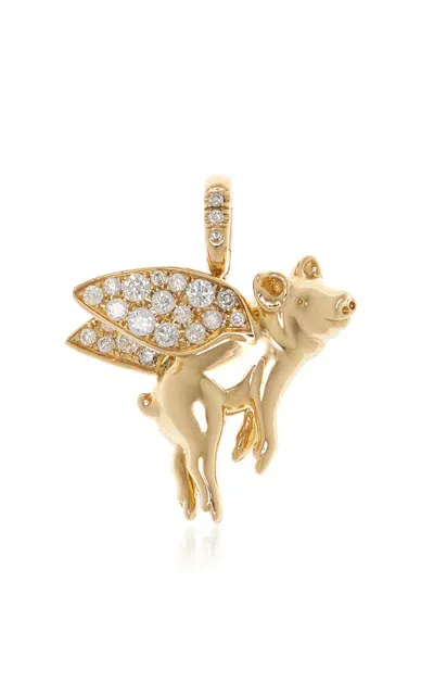 Eden Presley Believe In Love 14k Yellow Gold Diamond Pendant