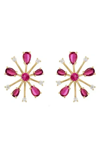 Eden Presley Small Pop Rock Stud Earrings In Multi