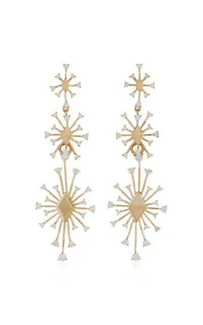 Eden Presley Sparkler Transform 14k Yellow Gold Diamond Earrings