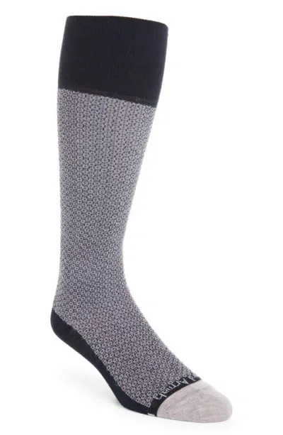 Edward Armah Compression Dress Socks In Navy