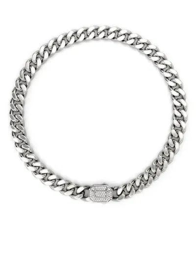 Eéra 18kt White Gold Dimitri Diamond Necklace In Silver