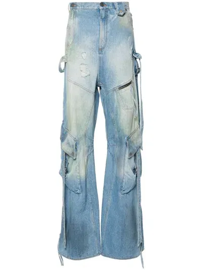 Egonlab Distressed Jeans In Blue