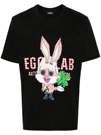 Egonlab Lapinou T-shirt In Black