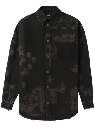 Egonlab Logo-patch Shirt In Schwarz