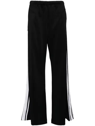 Egonlab Black Striped Track Pants In Track Black