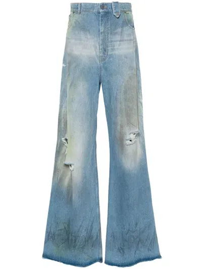 Egonlab Wide-leg Jeans In Blue