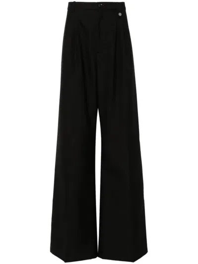 Egonlab Wide-leg Trousers In Black