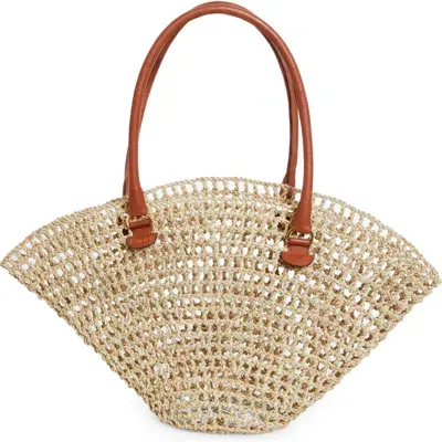 Eilaf Shamsia Palm Tote In Brandy Brown