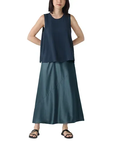 Eileen Fisher Bias Skirt In Eucalyptus