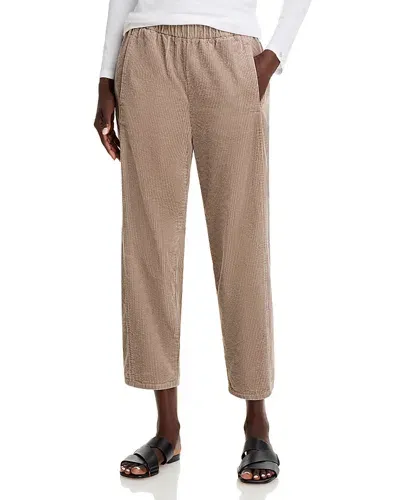 Eileen Fisher Lantern Ankle Pants In Taupe