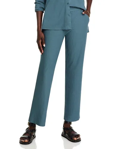 Eileen Fisher Straight Leg Pants In Euclyptus