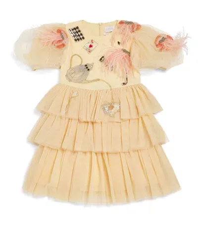 Eirene Kids' Embellished Alice Dress In Ivory