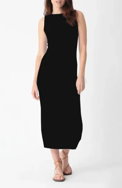 Electric & Rose Donna Sleeveless Midi Dress In Onyx