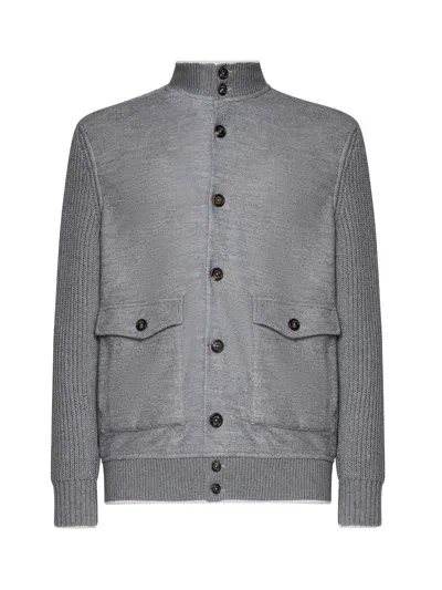 Eleventy Bicolor Jacket In Grau