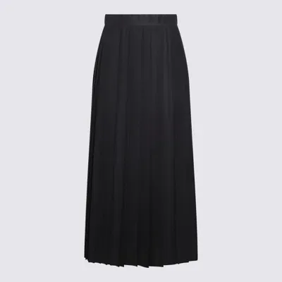 Eleventy Blue Skirt In Black