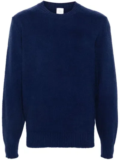 Eleventy Brushed Sweater In Blue