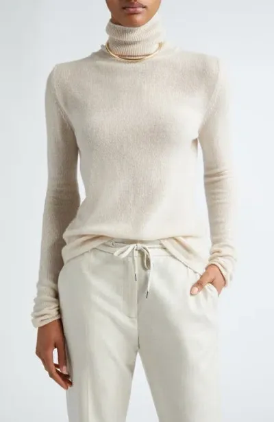 Eleventy Cashmere Turtleneck Sweater In Sand