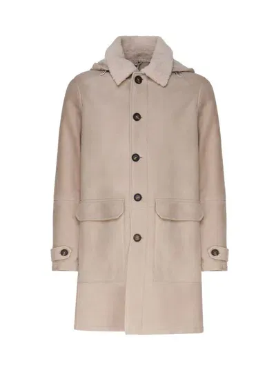 Eleventy Coats In Beige