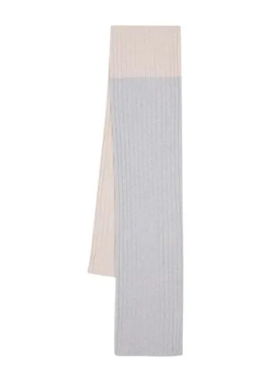 Eleventy Colour-block Scarf In Neutrals