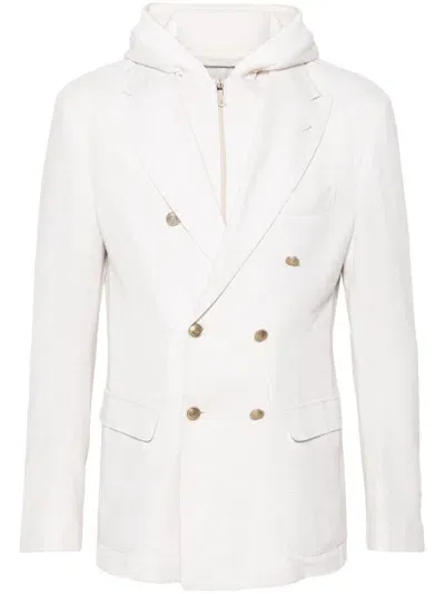 Eleventy Layered Blazer In Neutrals