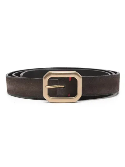 Eleventy Leather Belt In Brown