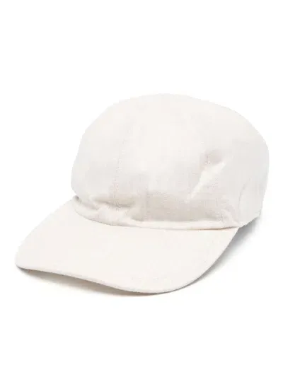 Eleventy Lurex-detail Cap In Neutrals