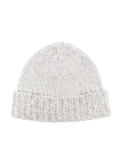 Eleventy Mélange Beanie In Grey