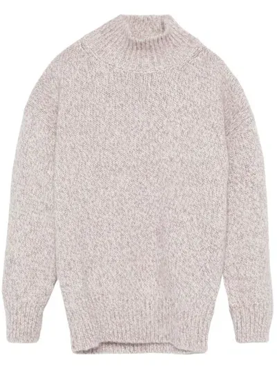 Eleventy Mélange-effect Sweater In Neutrals